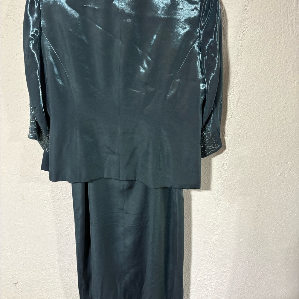 Alex Evenings Shimmering Teal Ensemble - Picture 4 of 13